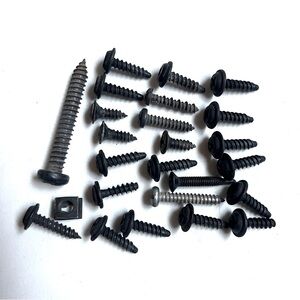 24 OEM Jeep screws - Black and Silver Screws Set